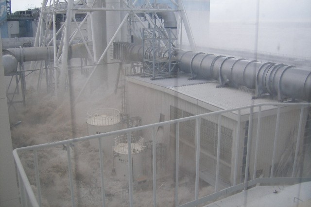 Tsunami inundation 1, Fukushima Daiichi 11 March 2011 Tsunami inundation 1, Fukushima Daiichi 11 March 2011