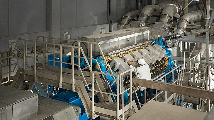 Akkuyu's first back-up diesel generator being commissioned