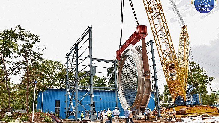 Major component milestone for Indian reactor