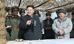 Kin Jong Un military visit 250x150 Kin Jong Un military visit 250x150
