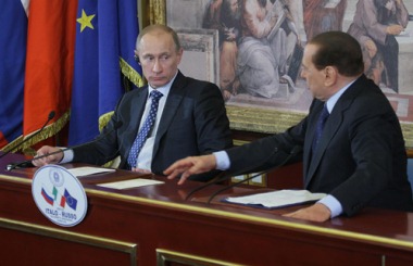 Putin and Berlusconi in Milan, April 2010 Putin and Berlusconi in Milan, April 2010