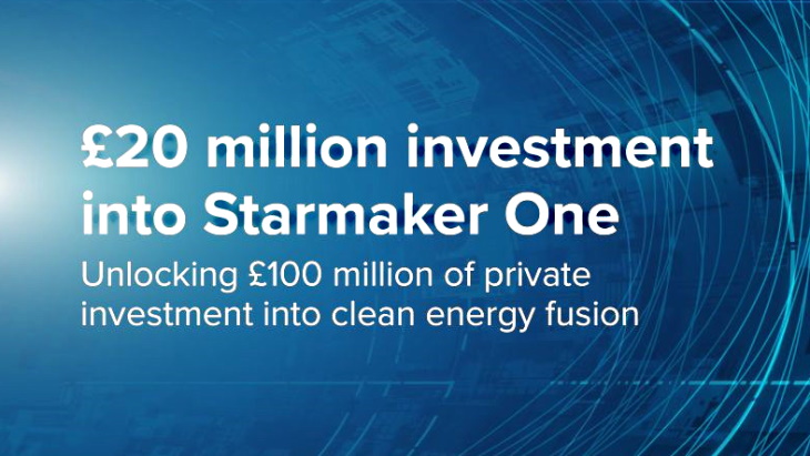 UK government provides funding for fusion development