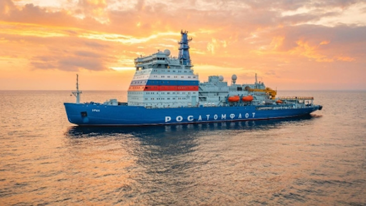 Ceremony held for icebreaker Ural's&nbsp;first working journey