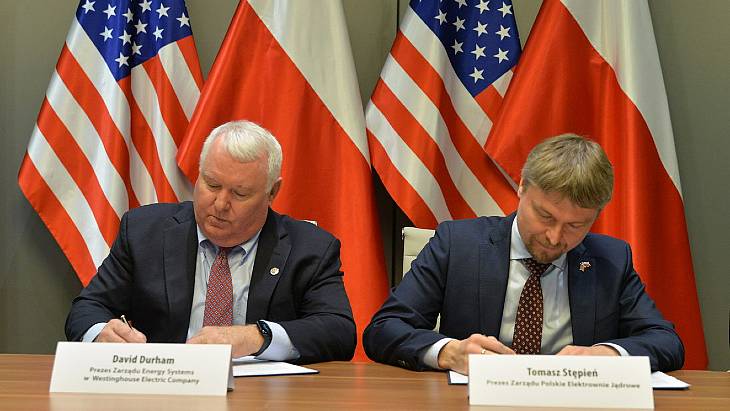 Westinghouse and Poland's PEJ sign agreement&nbsp;on AP1000 'next steps'