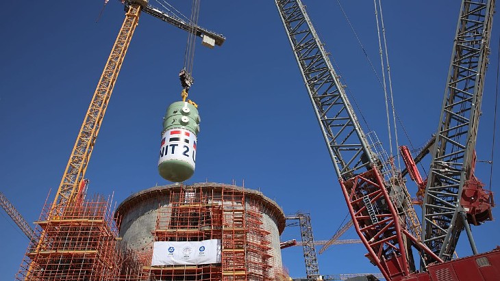 Reactor vessel installed in El Dabaa's second unit