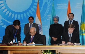 India-Kazakhstan agreements (Image: Prime Minister's Office) India-Kazakhstan agreements (Image: Prime Minister's Office)