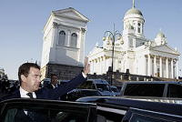 Medvedev in Helsinki (Kremlin) Medvedev in Helsinki (Kremlin)